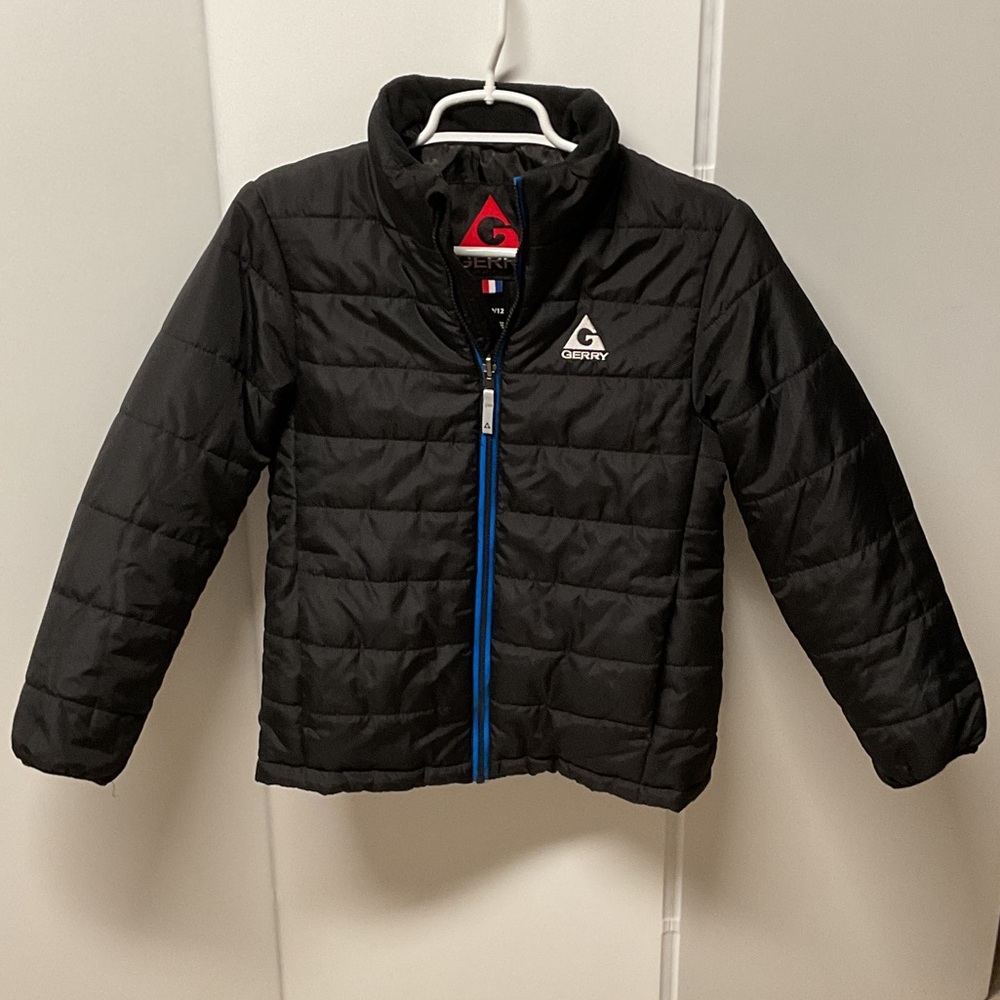 Gerry Weber Kids Puffer Jacket in Black with Blue Accents